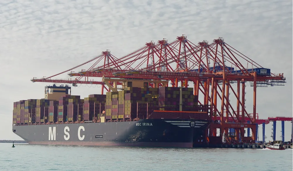 MERSİN DÜNYANIN EN BÜYÜK KONTEYNER GEMİSİ MSC IRINA